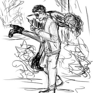 Doodles of a Bored Cashier
