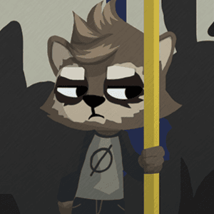 Sad Raccoon