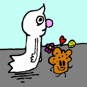 Spenser the Ghost and Larry the Muffin