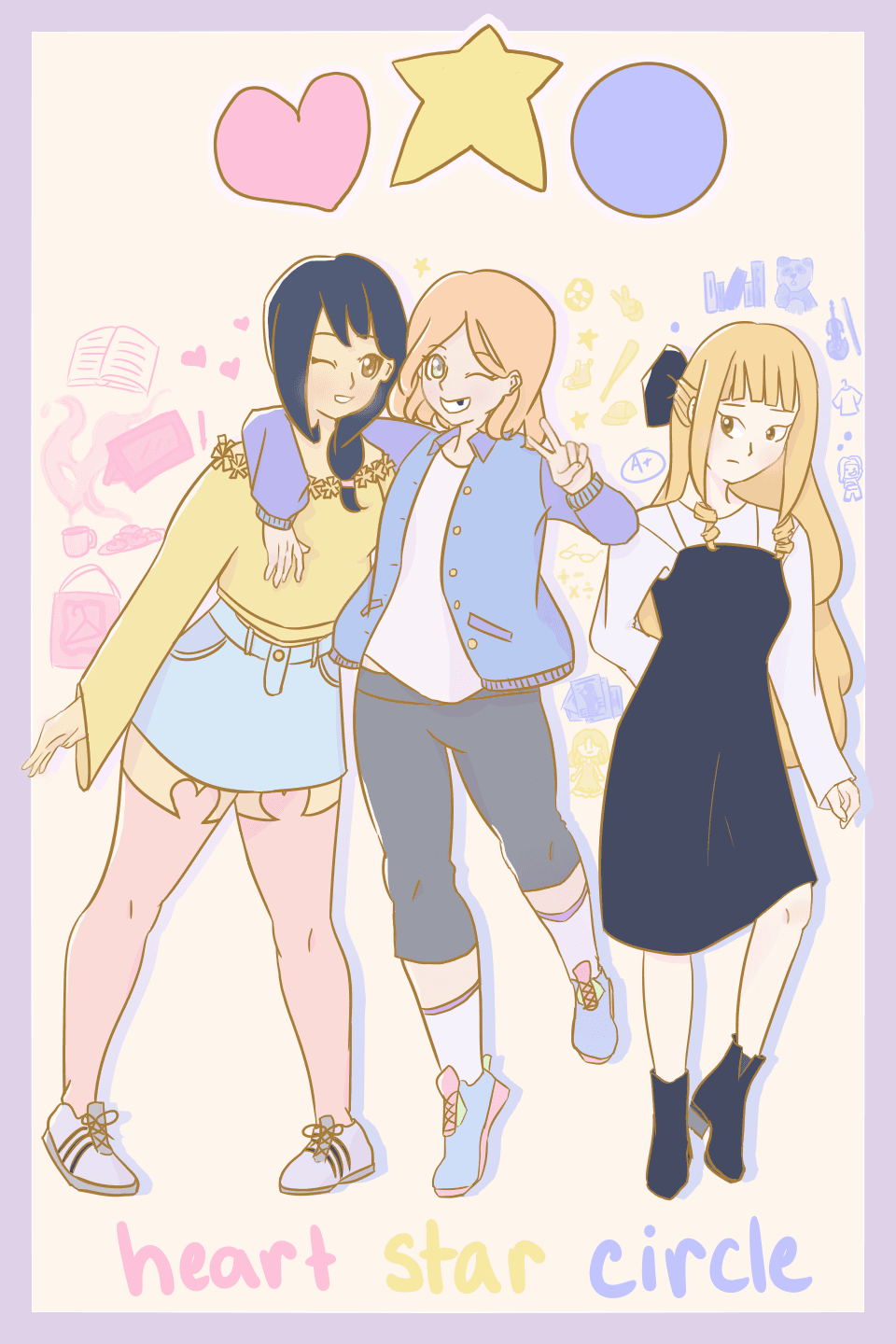 Heart Star Circle