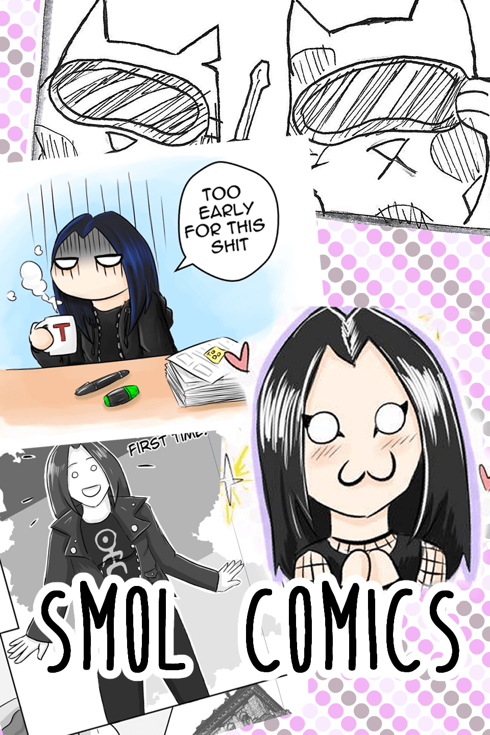 Smol comics by a smol goth