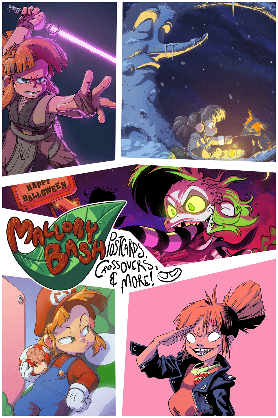 Mallory Bash: Holiday Postcards, Cross-overs, and More!