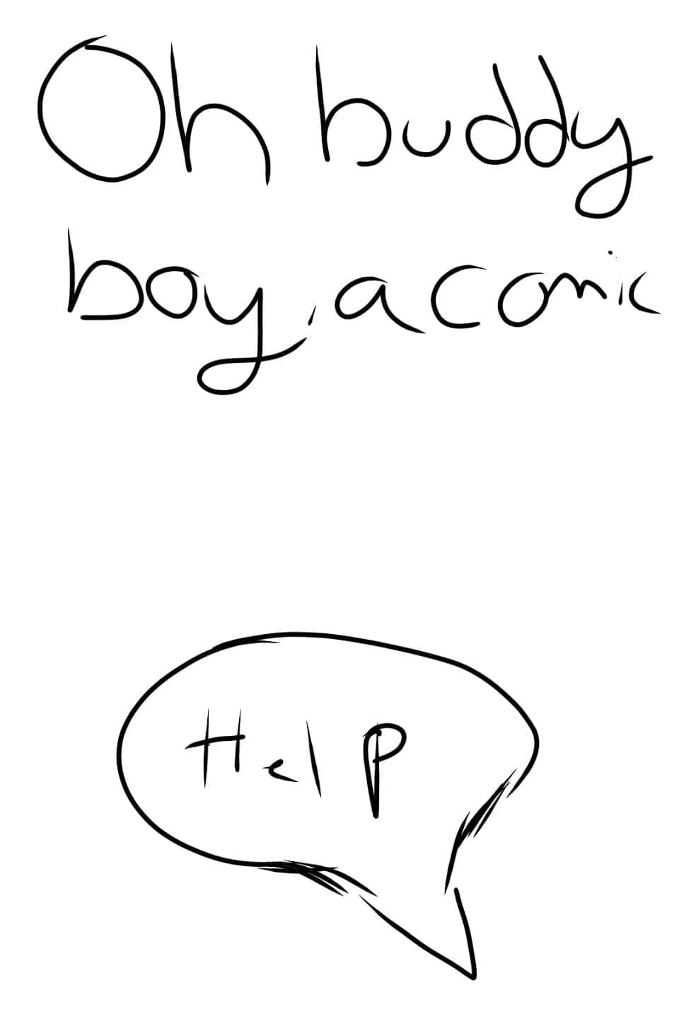 Oh Buddy Boy A Comic