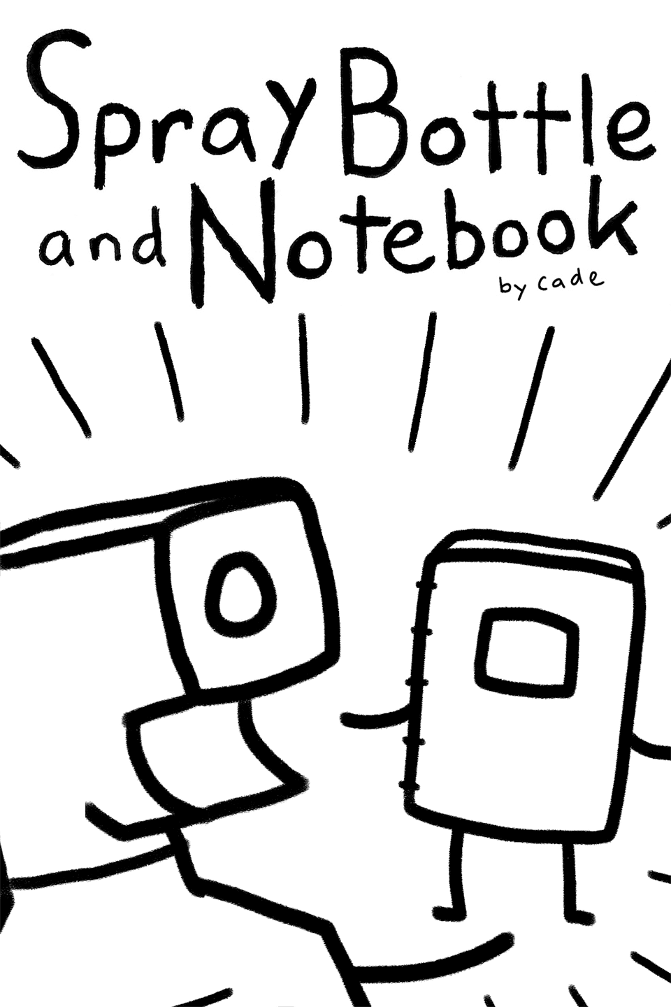Spray Bottle and Notebook