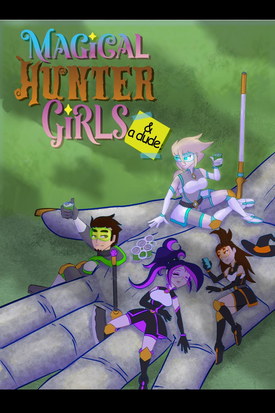 Magical Hunter Girls & a dude