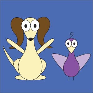 Dog and Bird