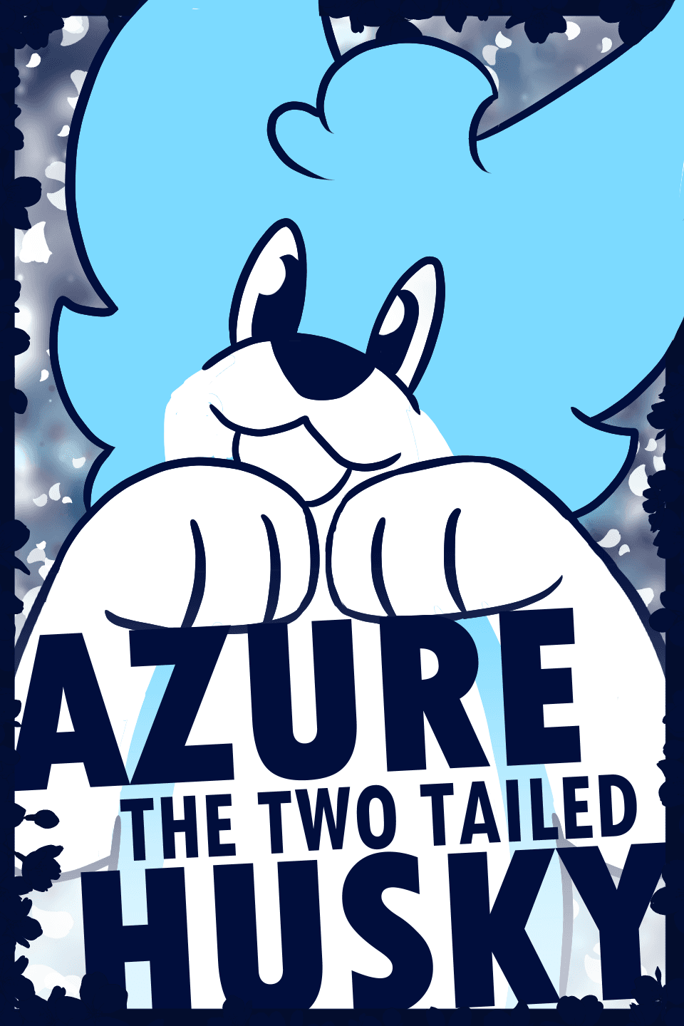 Azure the Two Tailed Husky