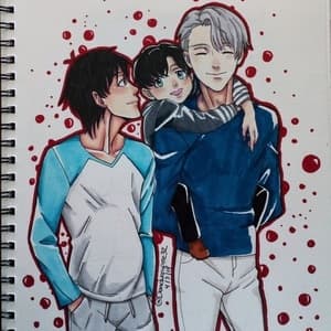 Viktuuri Omegaverse Comic