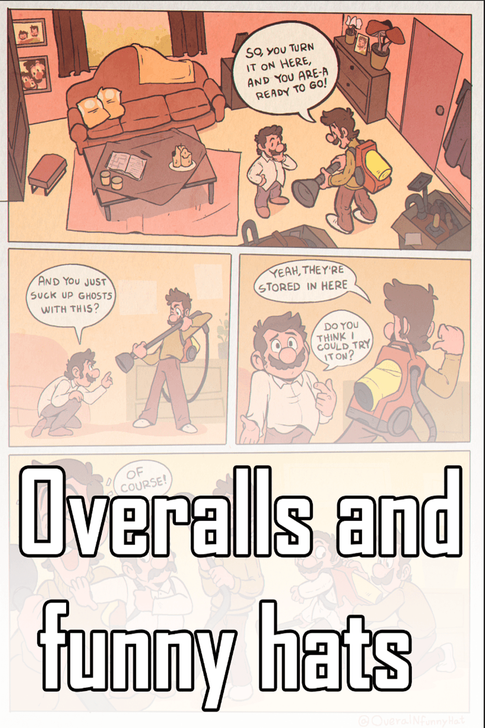 overalls and funny hats