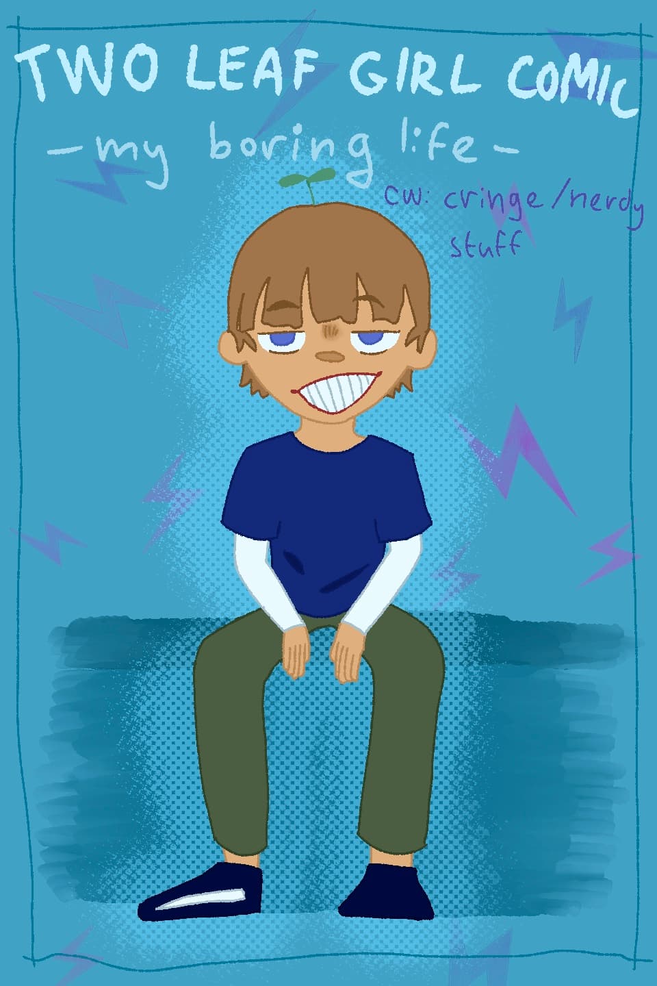 Two leaf girl comic - my (boring) life